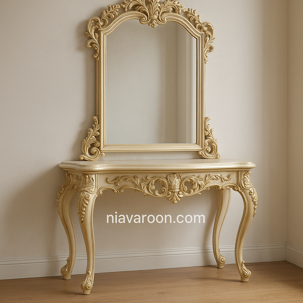 آینه کنسول پلی استر و یا فایبرگلاس