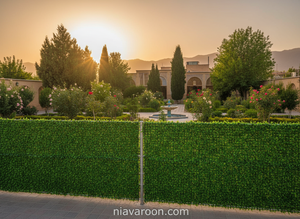 فنس چمنی دور باغ