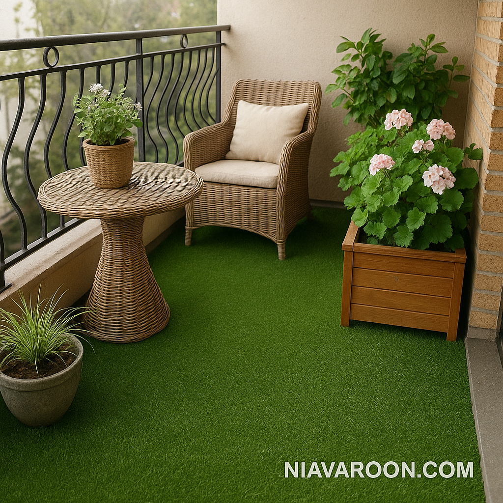 چمن مصنوعی برای بالکن